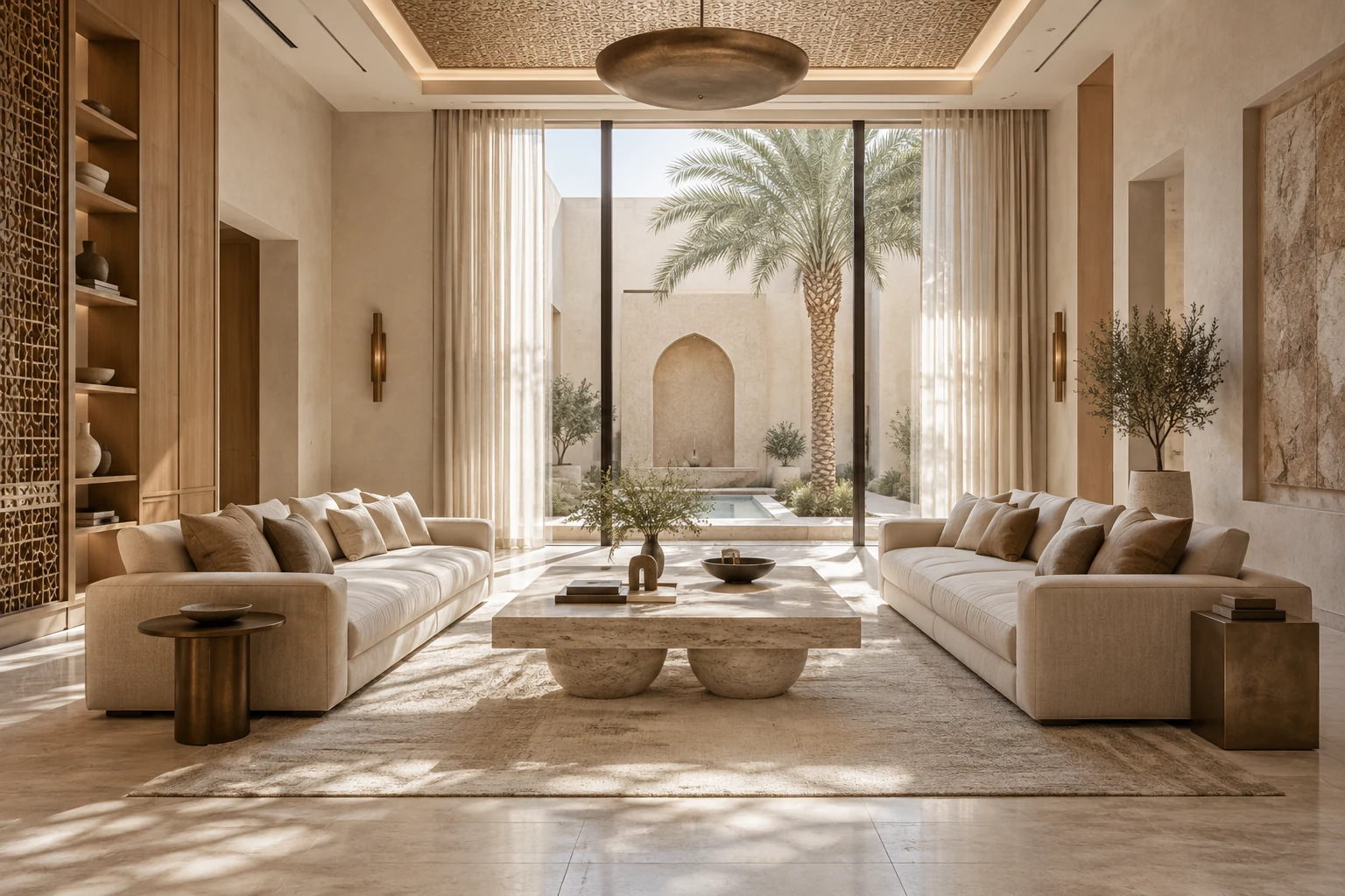 Contemporary majlis interior